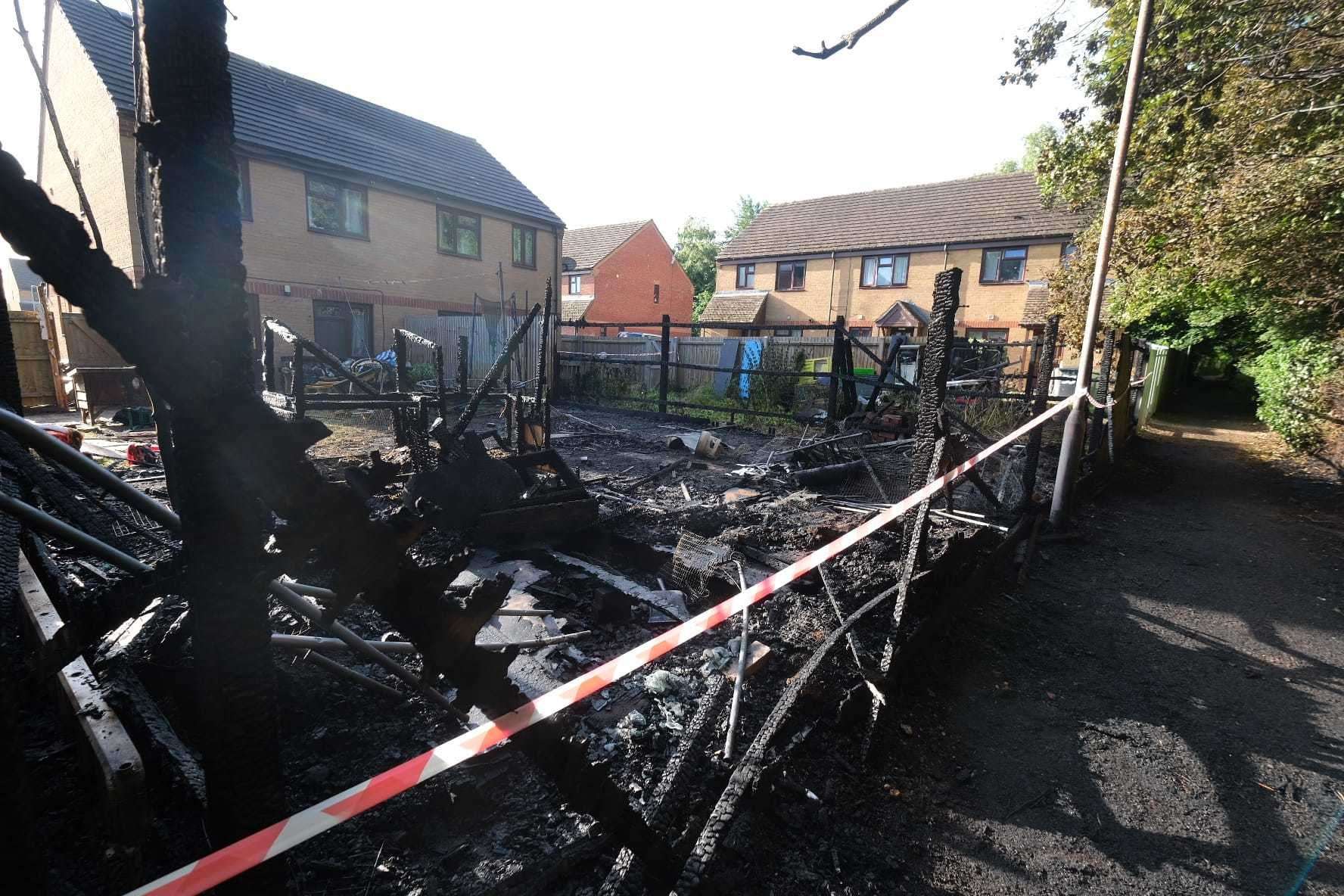 Four fire engines attended the scene