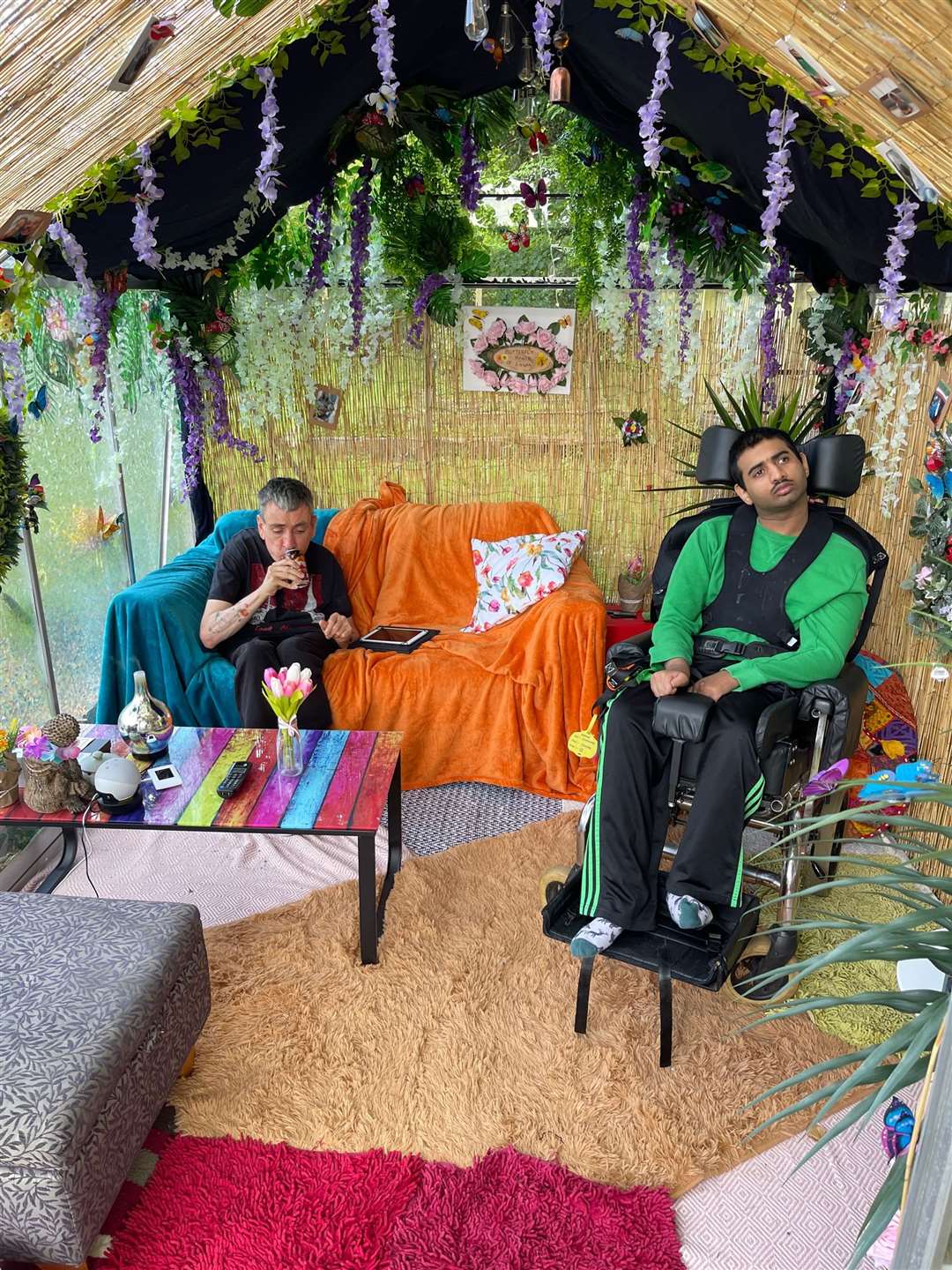 Carers, clients and their families enjoy the sensory area Picture: Dimensions