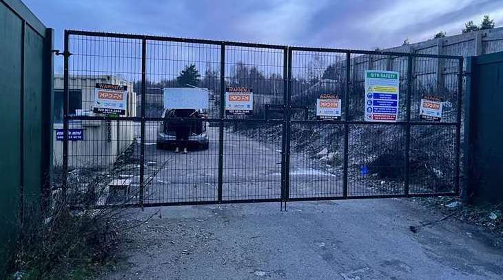 The disused Four Corners traveller site, pictured in January 2023