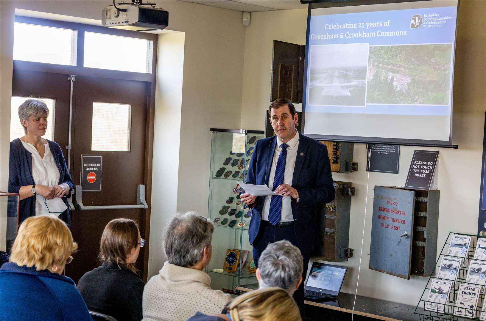 MP for Newbury Lee Dillon speaking about the history of the Common