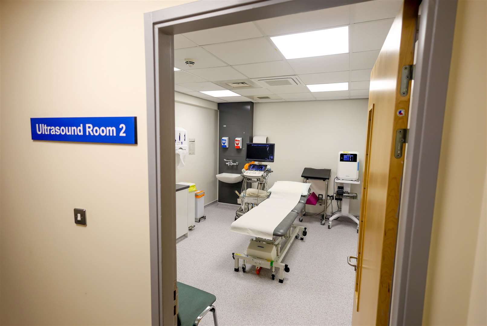 One of two new ultrasound rooms at West Berkshire Community Hospital