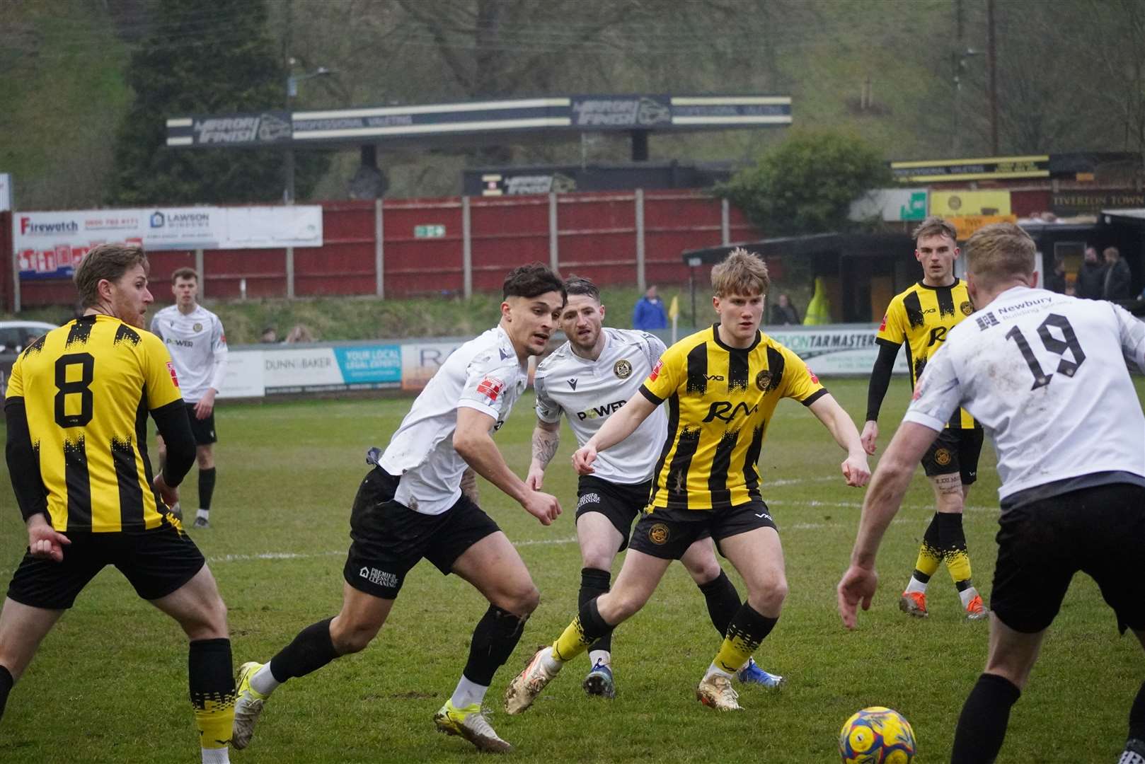 Jose Marquez in Hungerford's 3-0 win away at Tiverton - Photo: Viv Curtis
