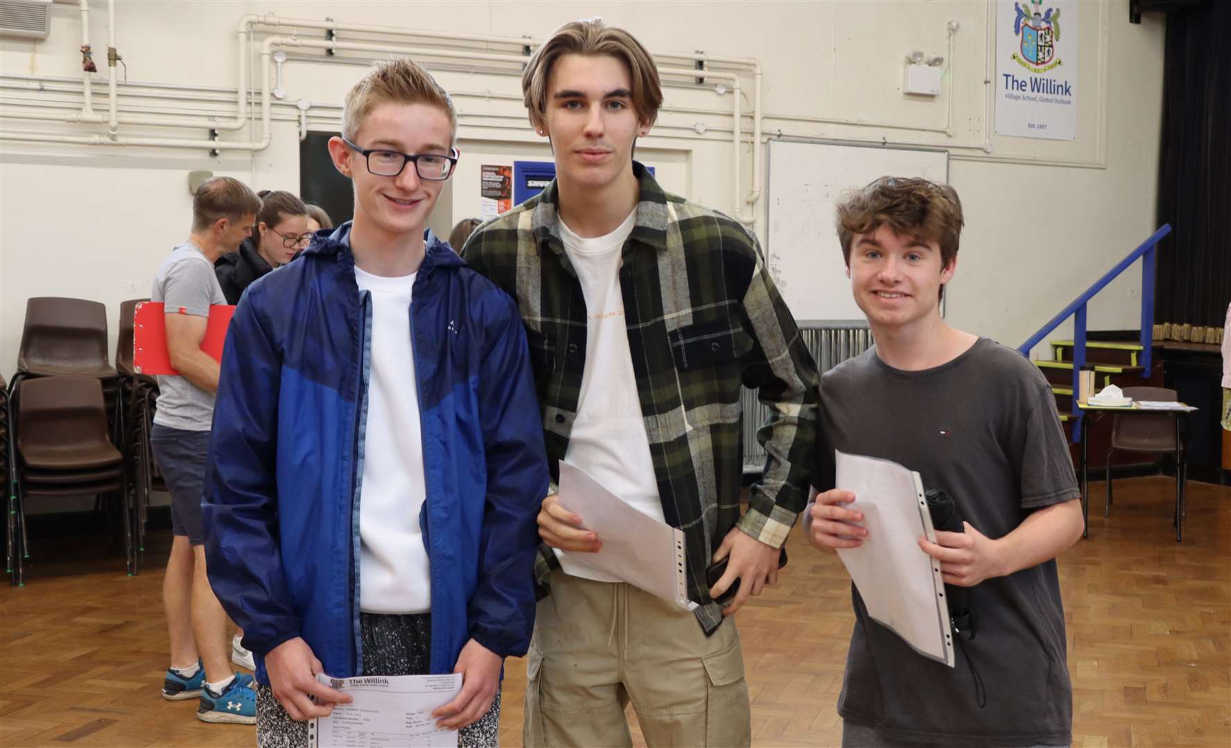 Year 11 pupils Evan, Cristian and Jack