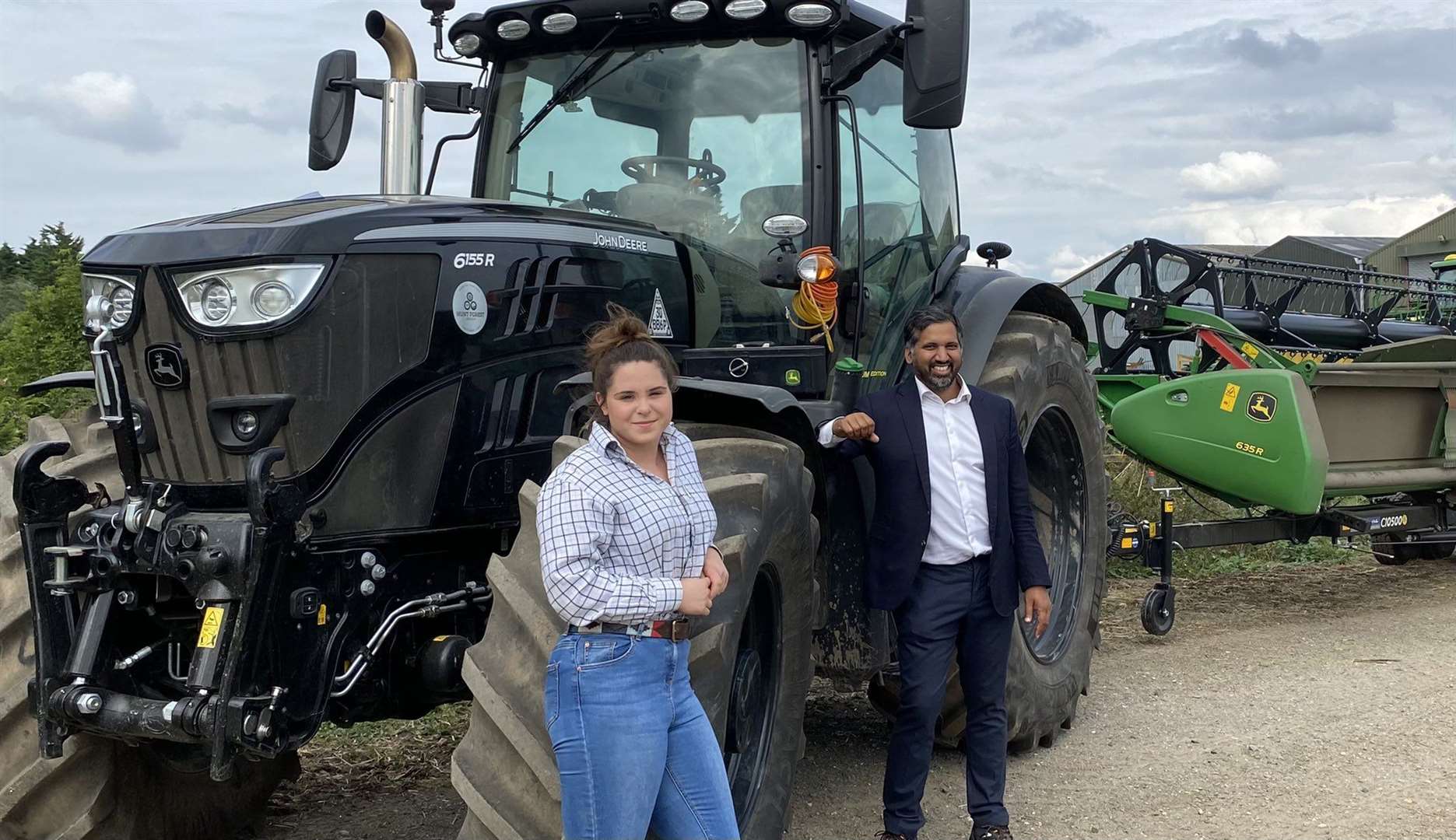 Berkshire Farm Girl Eleanor Gilbert with Faisal Islam