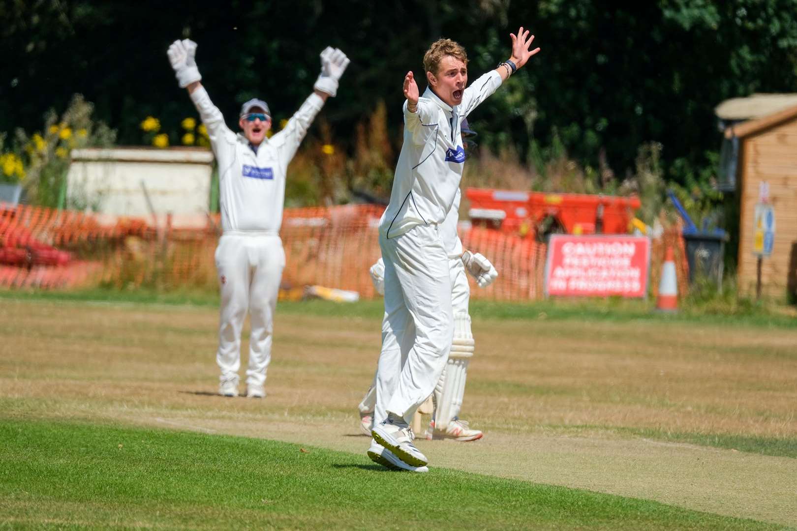Tom Ettridge in action for Falkland