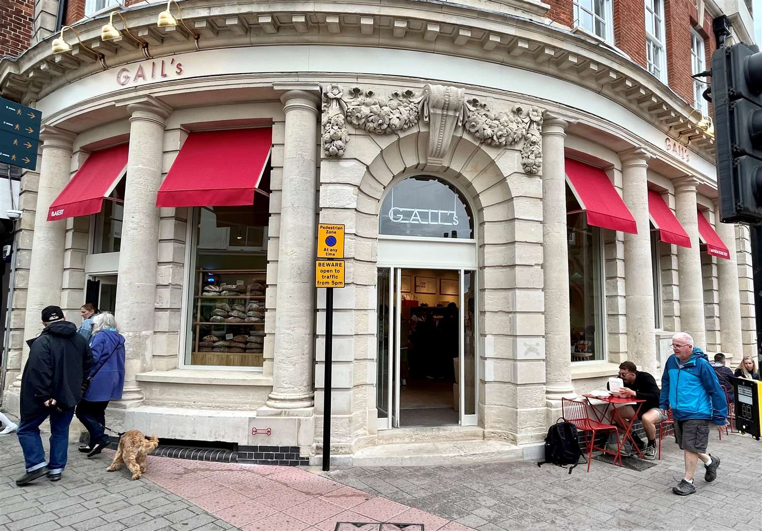 GAIL's Bakery at 1 Mansion Street, once a bank
