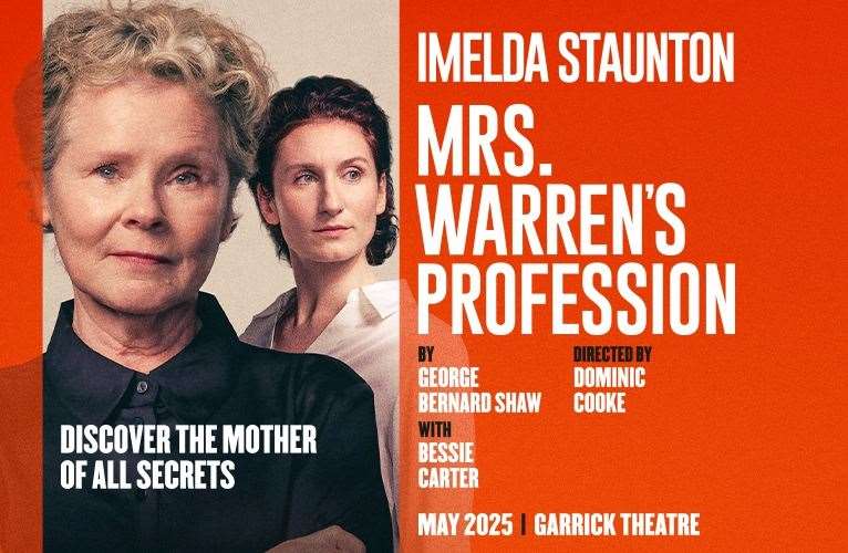 Multi-award-winner Imelda Staunton and her daughter, Bessie Carter, will make their stage debut together in Mrs Warren’s Profession