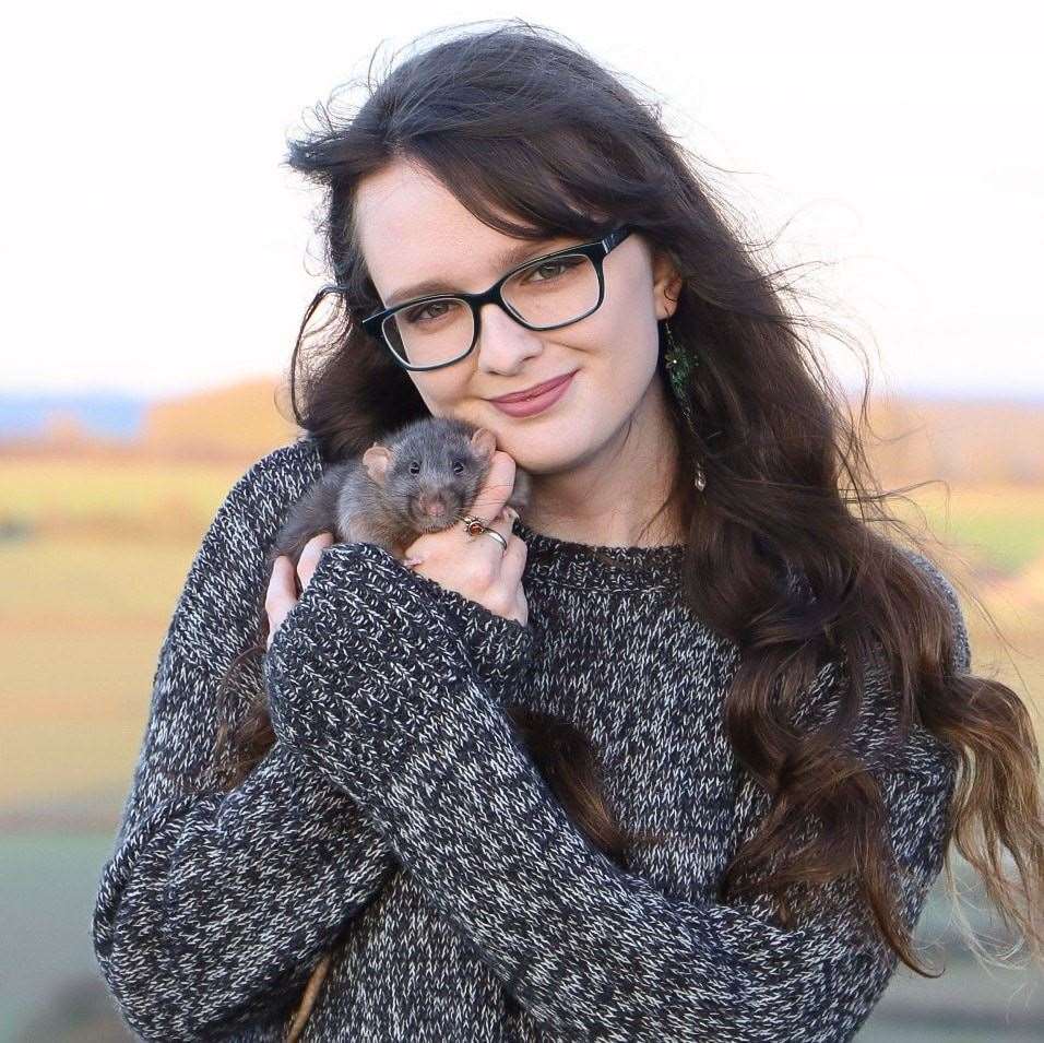 Steph Toogood owns several rats who paint (Steph Toogood/Toogoods Tiny Paws/PA)