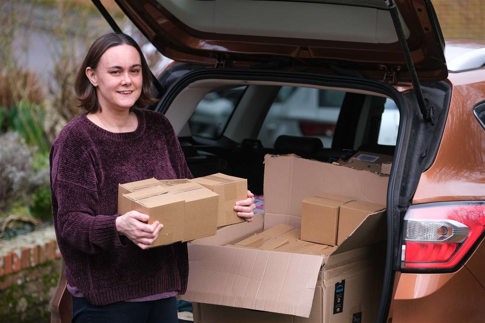 Caroline Herman delivering Period Boxes