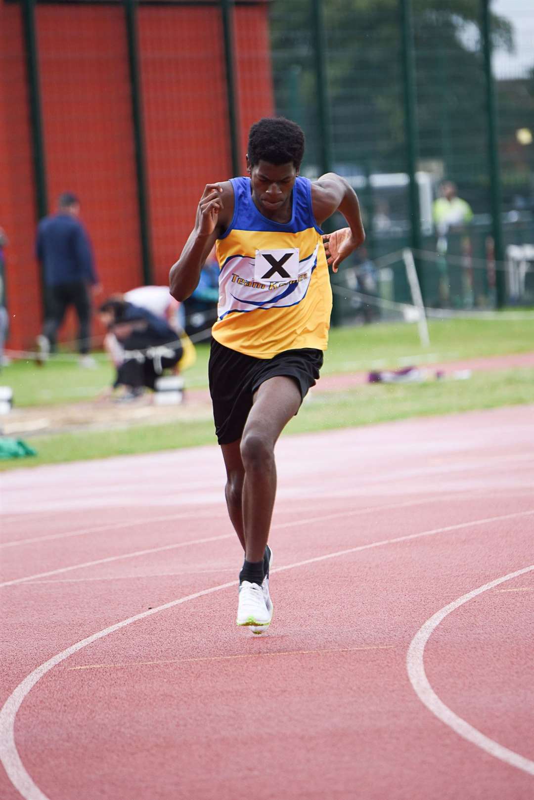 Impressive debutant Kenechi Akosa. Picture by Julia Hoaen