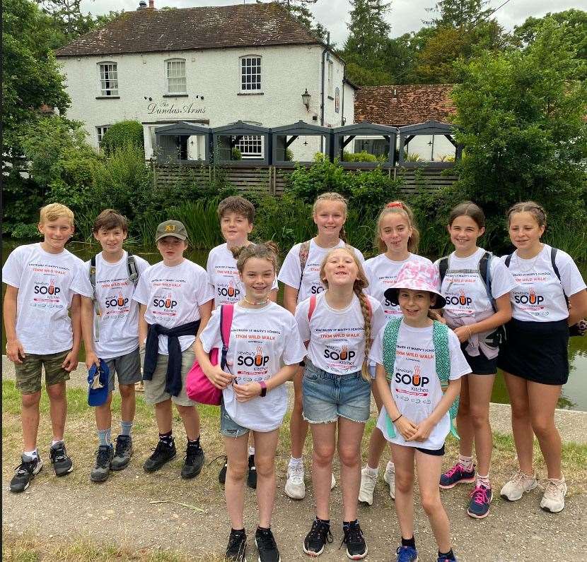 Kintbury St Mary's Primary School took on the challenge to raise money for Newbury Soup Kitchen