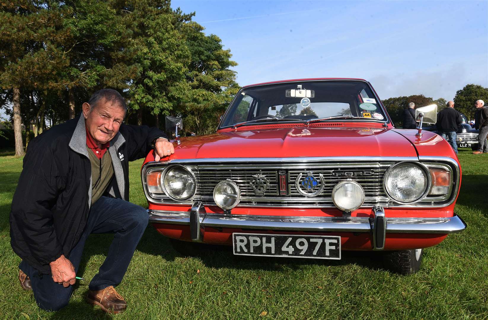 Peter West with his 1967 Cortina 1500.. (52373755)