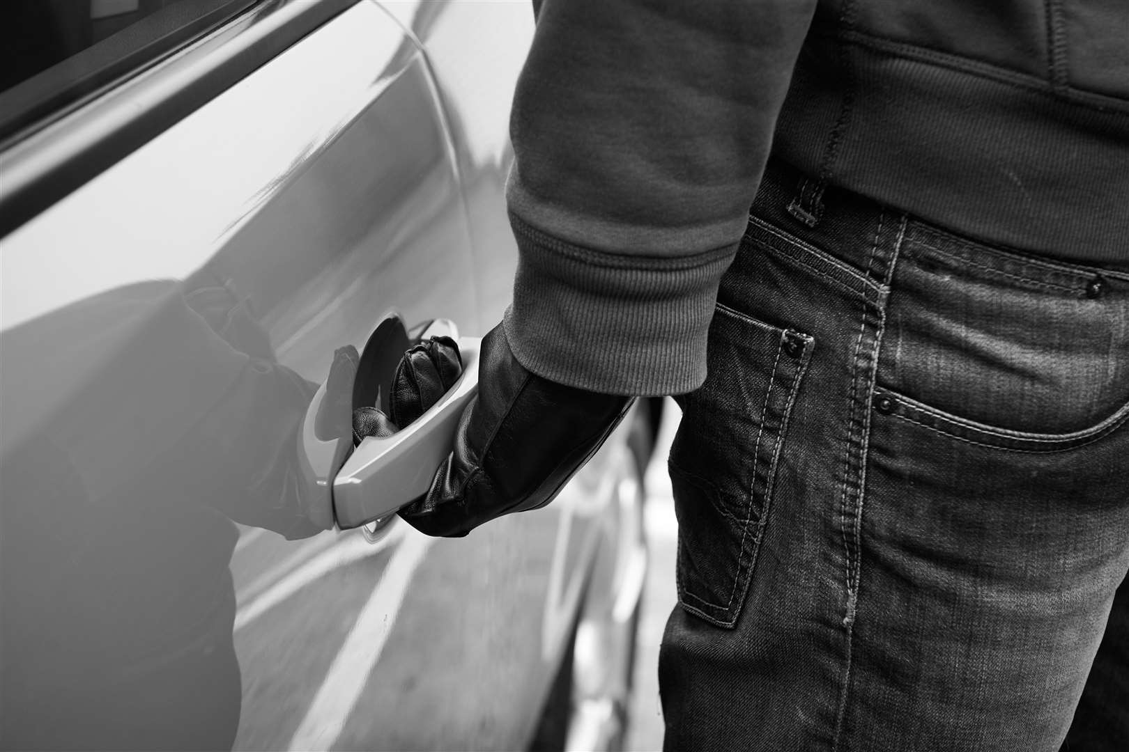 Car stolen in Thatcham. Stock image