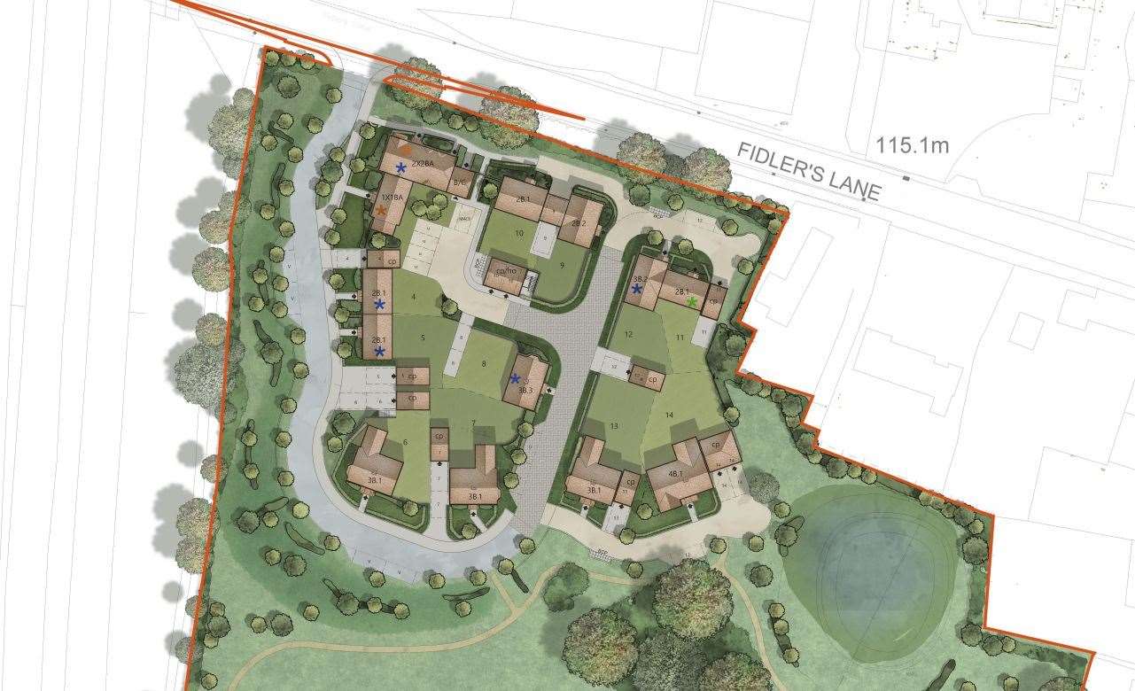 Layout of the new homes