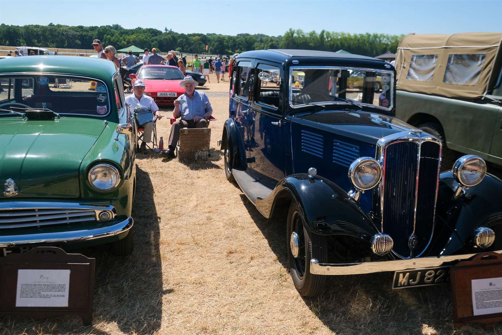 West Berkshire Classic Car show at Newbury Racecourse Geoff Worby and Pete Mason (58686588)