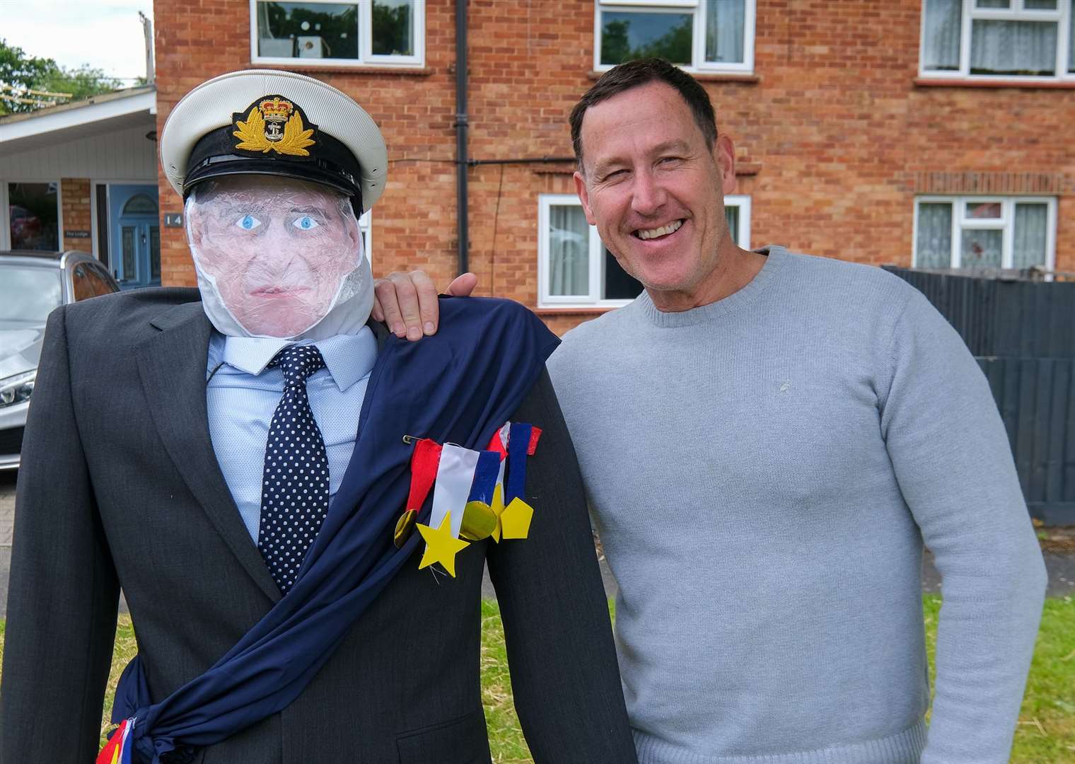 Gary O'Sullivan and his scarecrow
