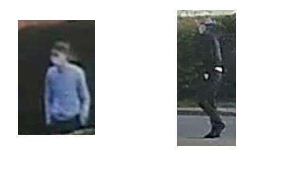 The two men captured on CCTV, picture: TVP