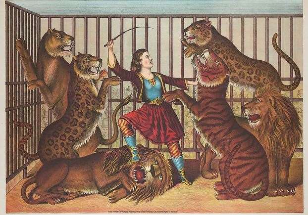 Lord George's wife 'the Lion Queen' Courtesy of the National Fairground & Circus Archive.