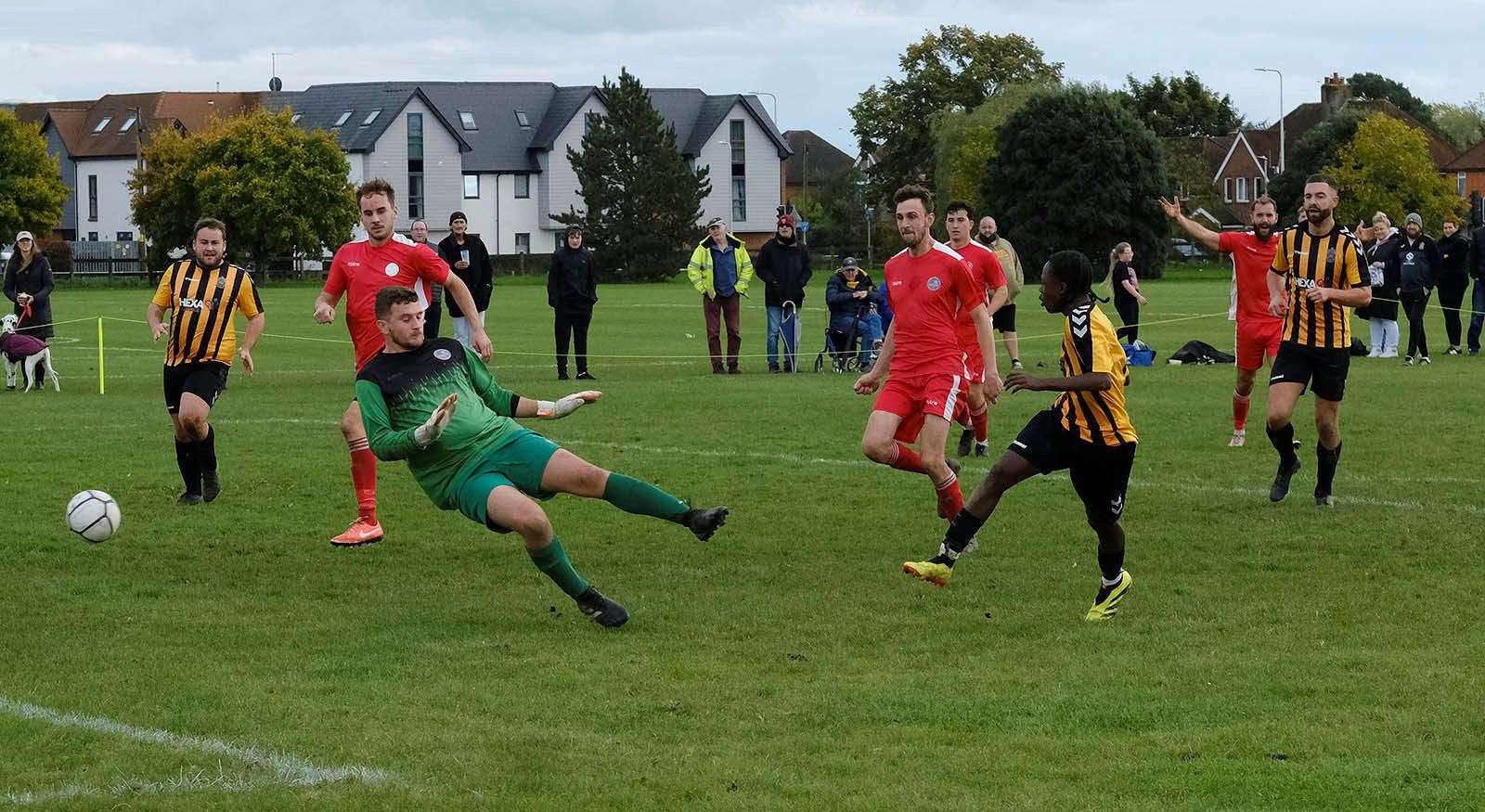 Action from Newbury FC vs Abingdon United Development